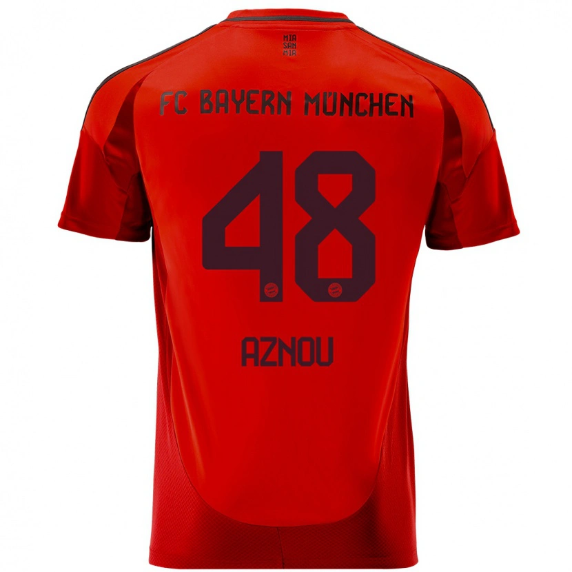 Danxen Kid Adam Aznou #48 Red Home Jersey 2024/25 T-Shirt