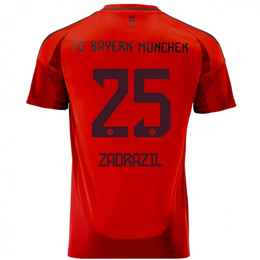 Danxen Kid Sarah Zadrazil #25 Red Home Jersey 2024/25 T-Shirt