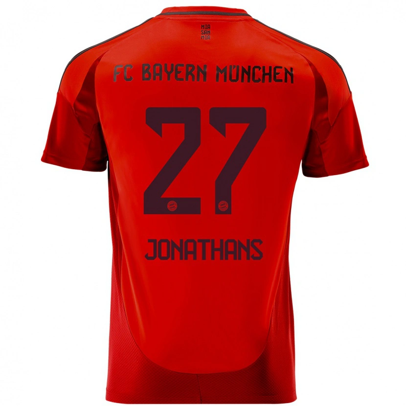 Danxen Kid David Jonathans #27 Red Home Jersey 2024/25 T-Shirt