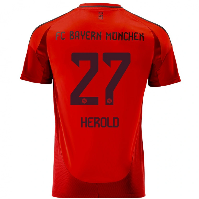 Danxen Kid David Herold #27 Red Home Jersey 2024/25 T-Shirt