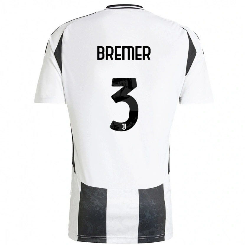 Danxen Kid Bremer #3 White Black Home Jersey 2024/25 T-Shirt