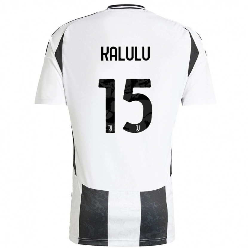 Danxen Kid Pierre Kalulu #15 White Black Home Jersey 2024/25 T-Shirt