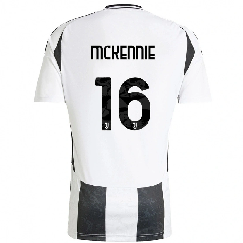 Danxen Kid Weston Mckennie #16 White Black Home Jersey 2024/25 T-Shirt