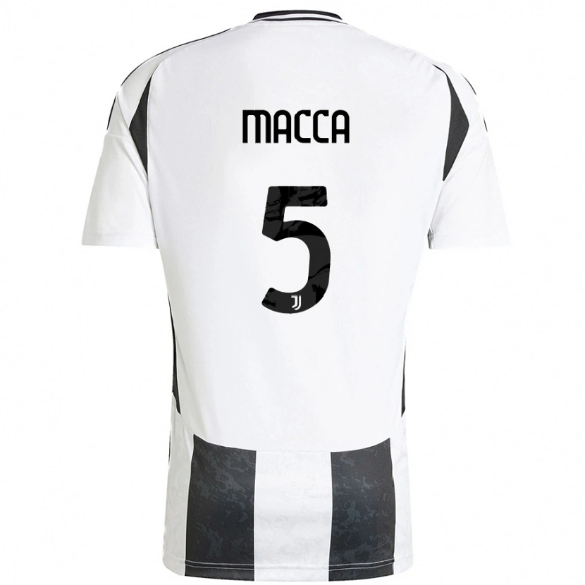 Danxen Kid Federico Macca #5 White Black Home Jersey 2024/25 T-Shirt