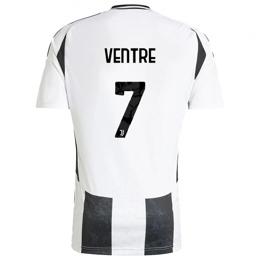 Danxen Kid Alessandro Ventre #7 White Black Home Jersey 2024/25 T-Shirt