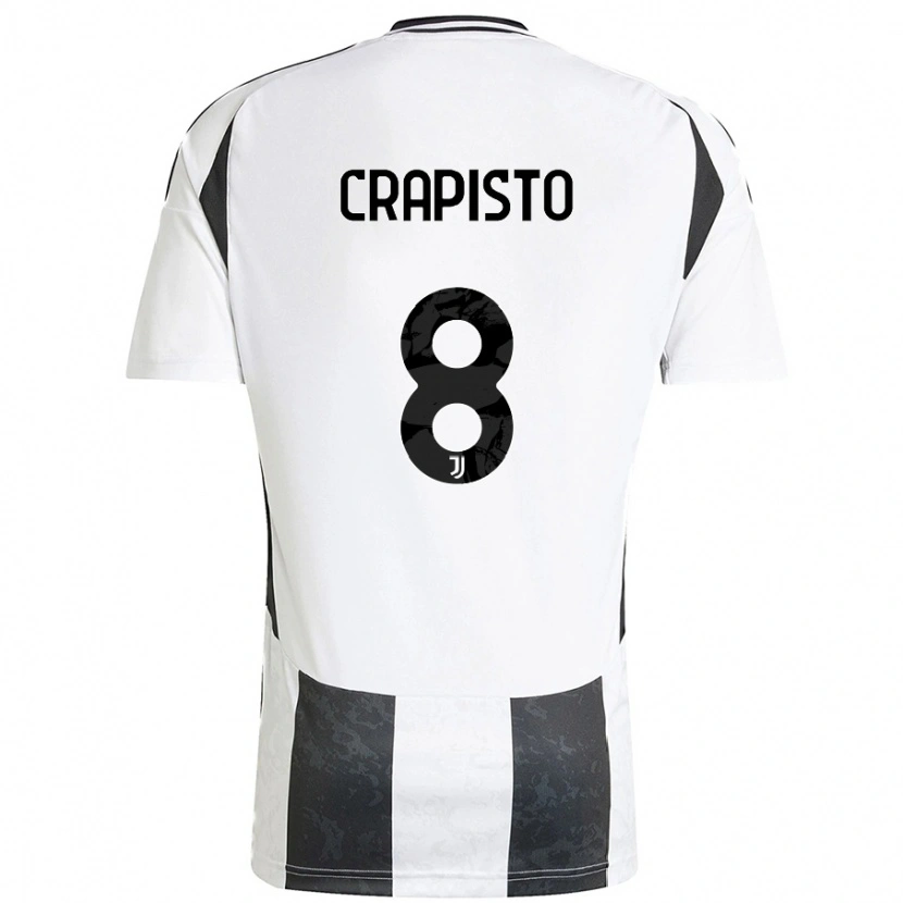 Danxen Kid Francesco Crapisto #8 White Black Home Jersey 2024/25 T-Shirt