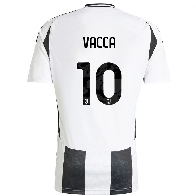 Danxen Kid Alessio Vacca #10 White Black Home Jersey 2024/25 T-Shirt