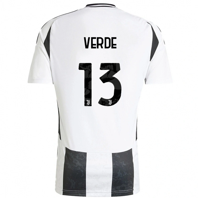 Danxen Kid Francesco Verde #13 White Black Home Jersey 2024/25 T-Shirt