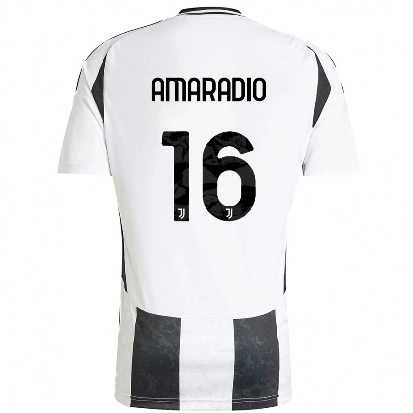 Danxen Kid Luca Amaradio #16 White Black Home Jersey 2024/25 T-Shirt