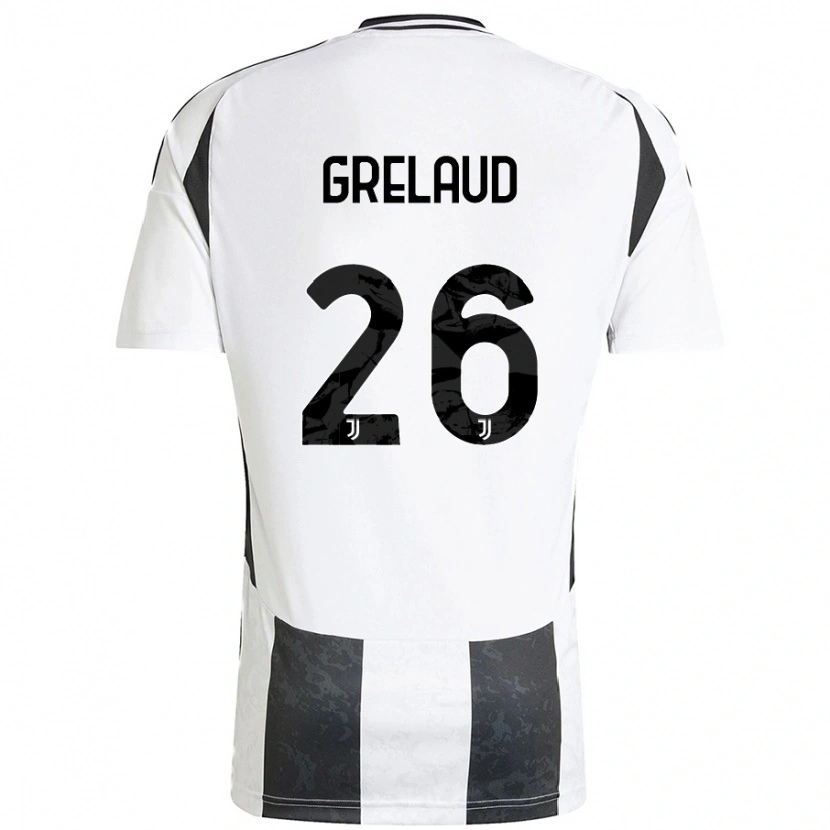 Danxen Kid Josue Grelaud #26 White Black Home Jersey 2024/25 T-Shirt