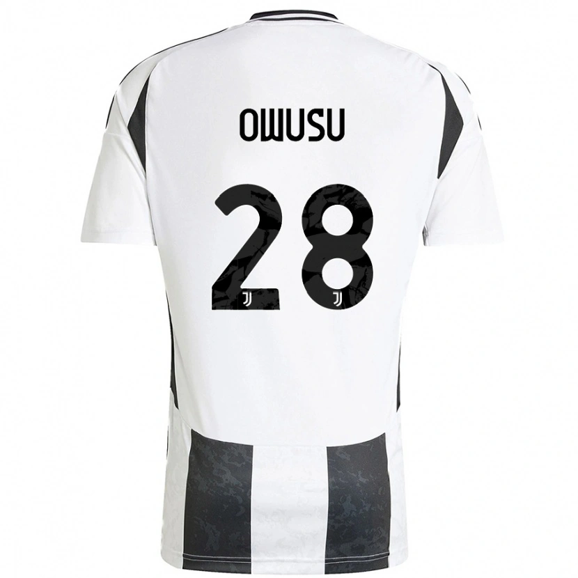 Danxen Kid Augusto Owusu #28 White Black Home Jersey 2024/25 T-Shirt