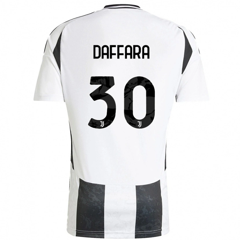 Danxen Kid Giovanni Daffara #30 White Black Home Jersey 2024/25 T-Shirt