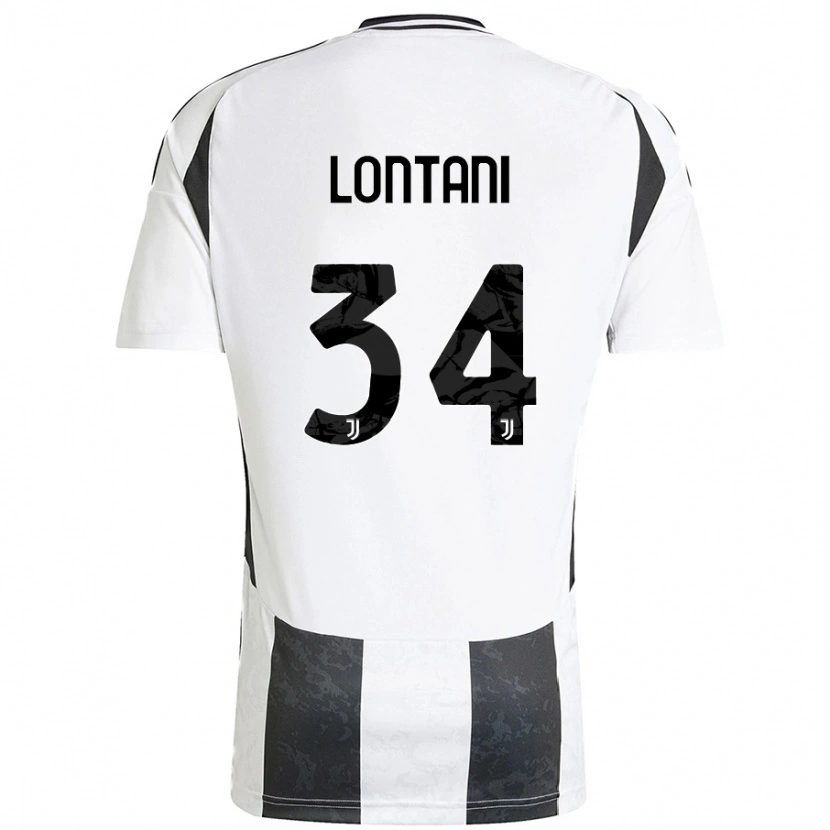 Danxen Kid Matteo Lontani #34 White Black Home Jersey 2024/25 T-Shirt