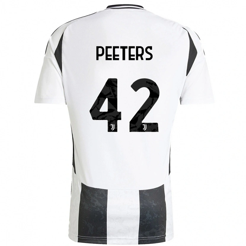 Danxen Kid Daouda Peeters #42 White Black Home Jersey 2024/25 T-Shirt