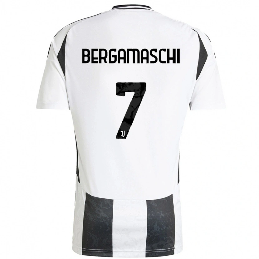 Danxen Kid Valentina Bergamaschi #7 White Black Home Jersey 2024/25 T-Shirt