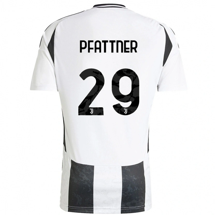 Danxen Kid Elisa Pfattner #29 White Black Home Jersey 2024/25 T-Shirt