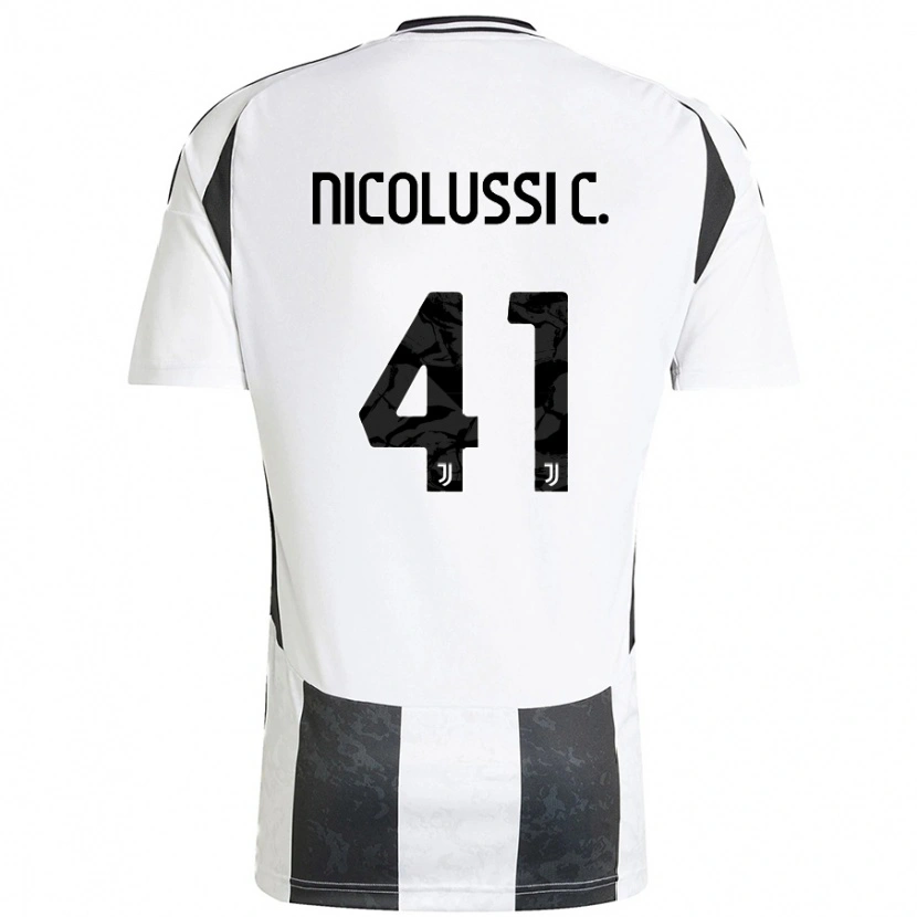 Danxen Kid Hans Nicolussi Caviglia #41 White Black Home Jersey 2024/25 T-Shirt