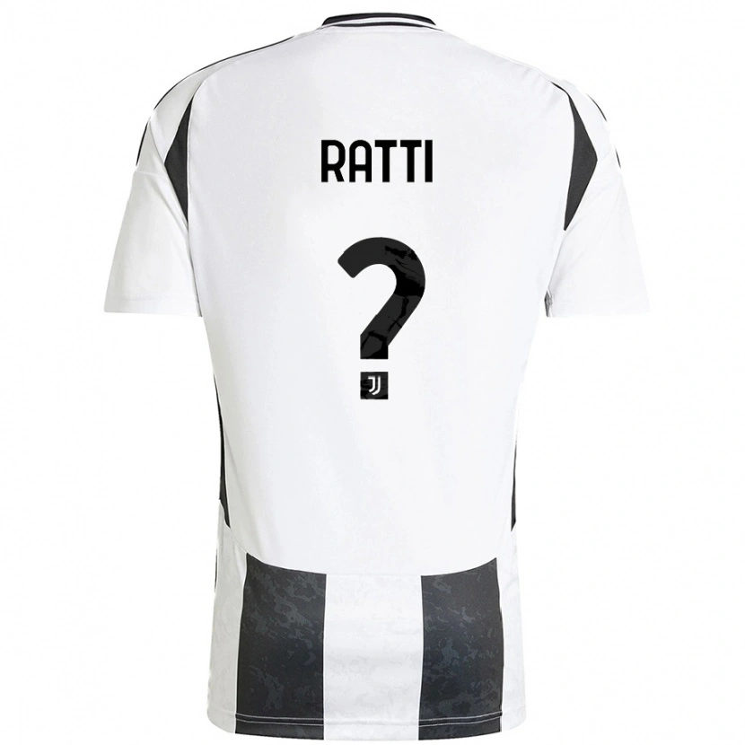 Danxen Kid Leonardo Ratti #0 White Black Home Jersey 2024/25 T-Shirt