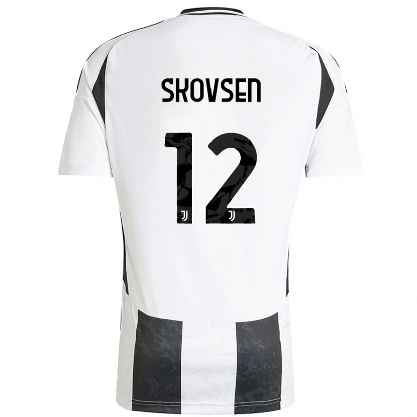 Danxen Kid Matilde Lundorf Skovsen #12 White Black Home Jersey 2024/25 T-Shirt