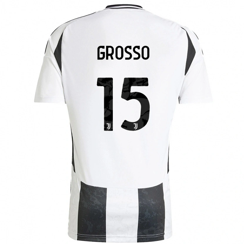 Danxen Kid Julia Grosso #15 White Black Home Jersey 2024/25 T-Shirt