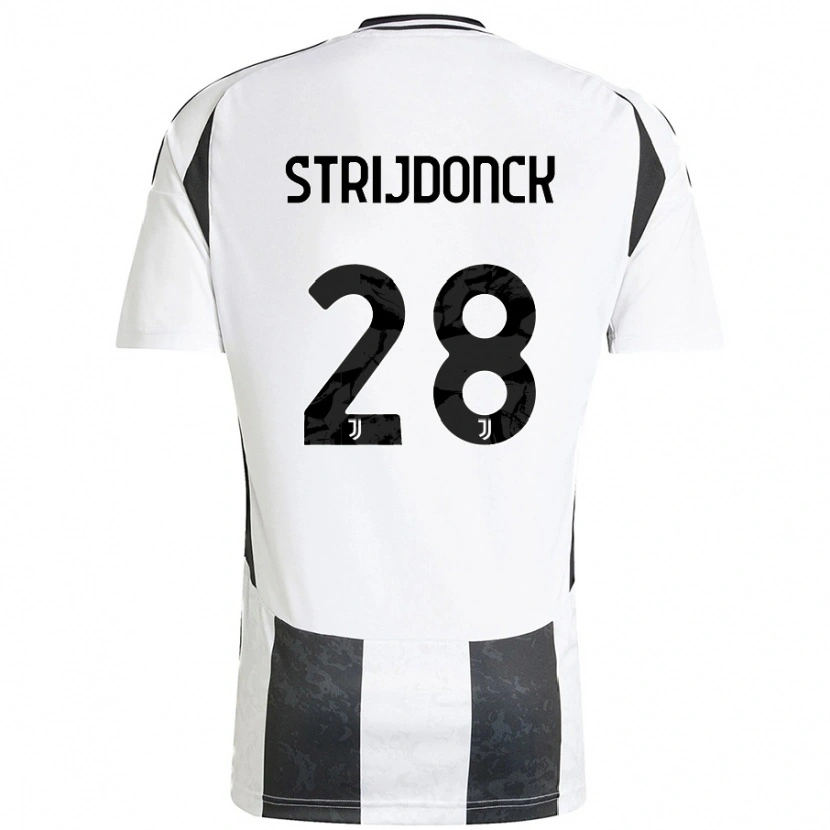 Danxen Kid Bayron Strijdonck #28 White Black Home Jersey 2024/25 T-Shirt