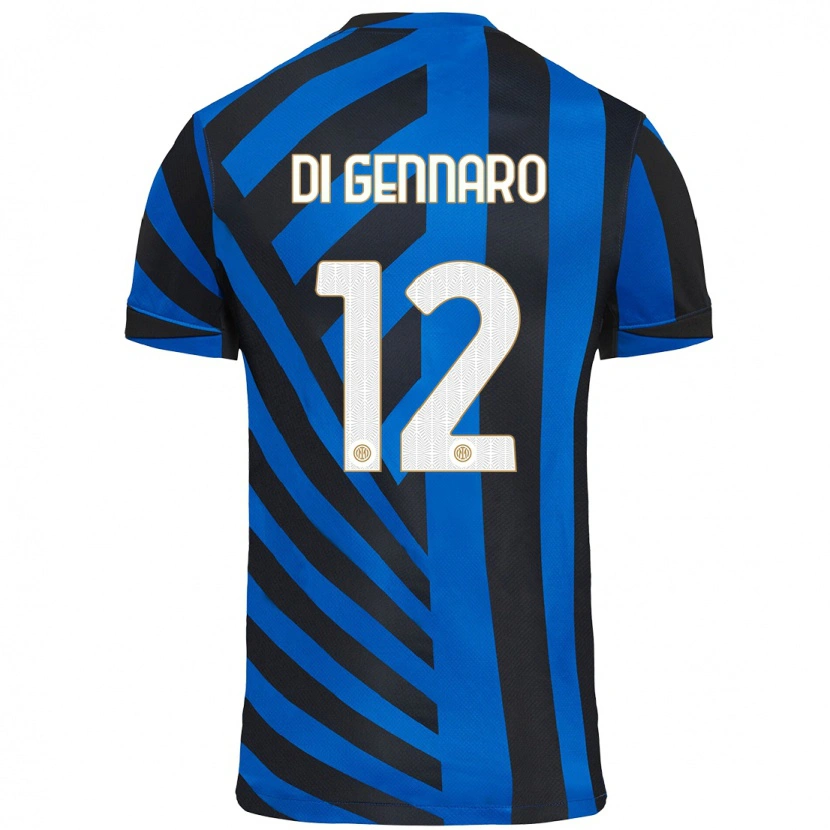 Danxen Kid Raffaele Di Gennaro #12 Blue Black Home Jersey 2024/25 T-Shirt