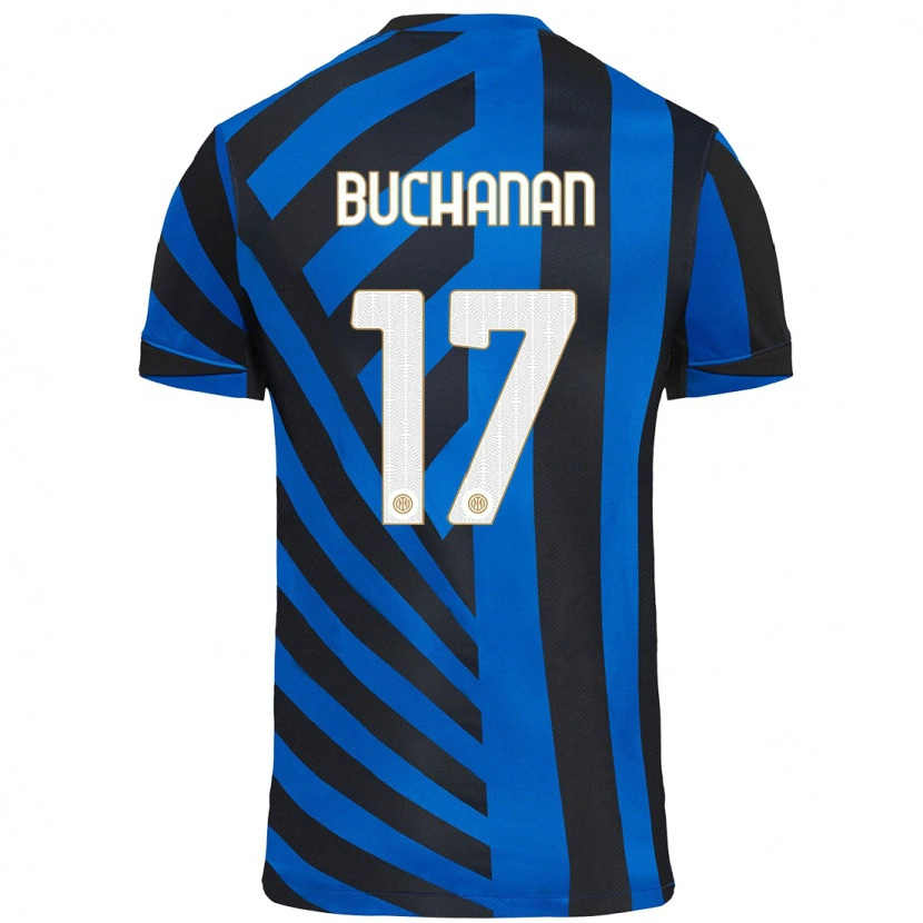 Danxen Kid Tajon Buchanan #17 Blue Black Home Jersey 2024/25 T-Shirt