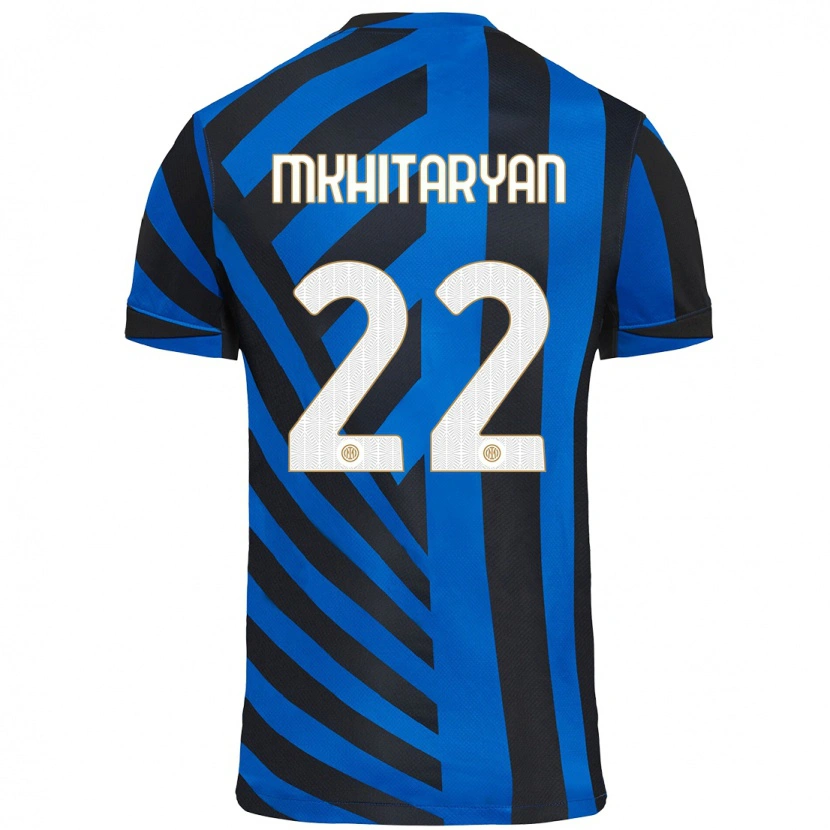 Danxen Kid Henrikh Mkhitaryan #22 Blue Black Home Jersey 2024/25 T-Shirt