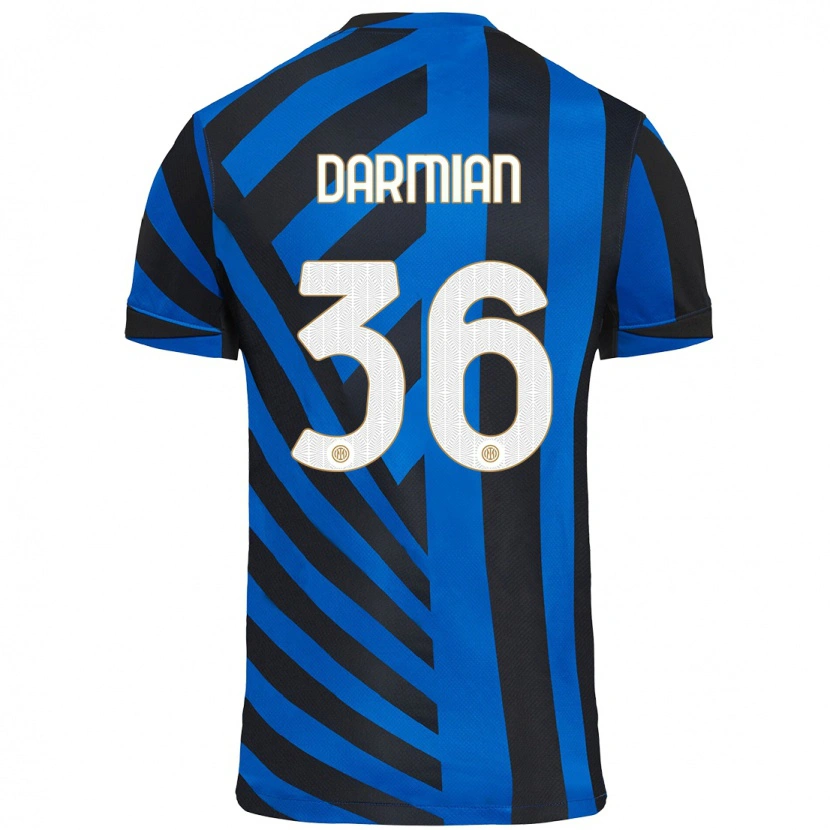 Danxen Kid Matteo Darmian #36 Blue Black Home Jersey 2024/25 T-Shirt