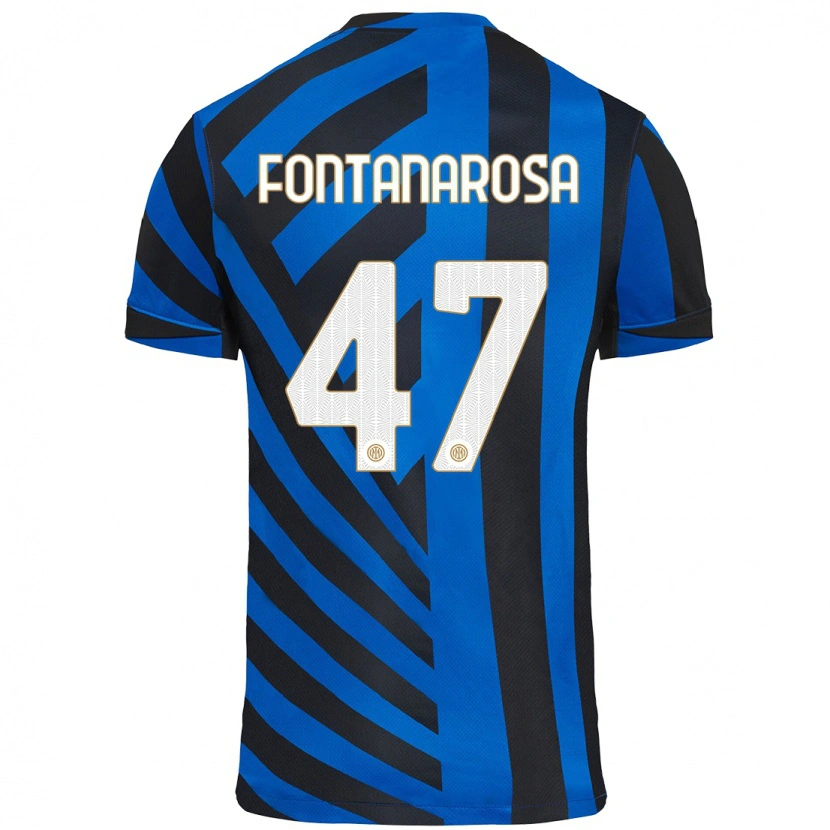 Danxen Kid Alessandro Fontanarosa #47 Blue Black Home Jersey 2024/25 T-Shirt