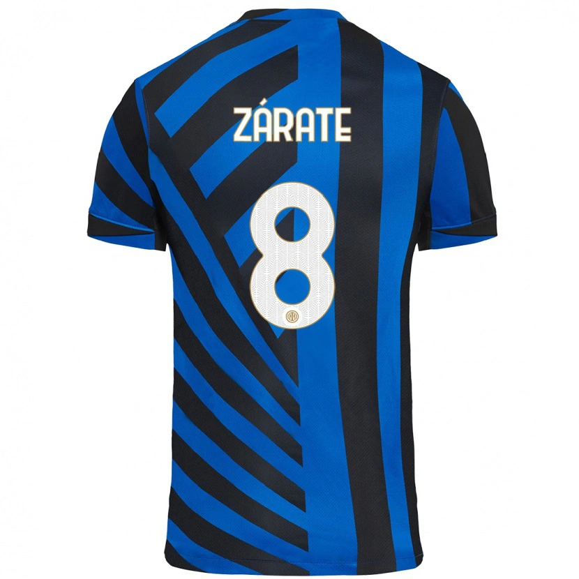 Danxen Kid Dilan Zárate #8 Blue Black Home Jersey 2024/25 T-Shirt