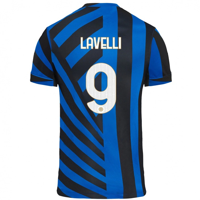 Danxen Kid Matteo Lavelli #9 Blue Black Home Jersey 2024/25 T-Shirt