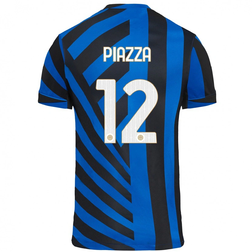 Danxen Kid Alessia Piazza #12 Blue Black Home Jersey 2024/25 T-Shirt