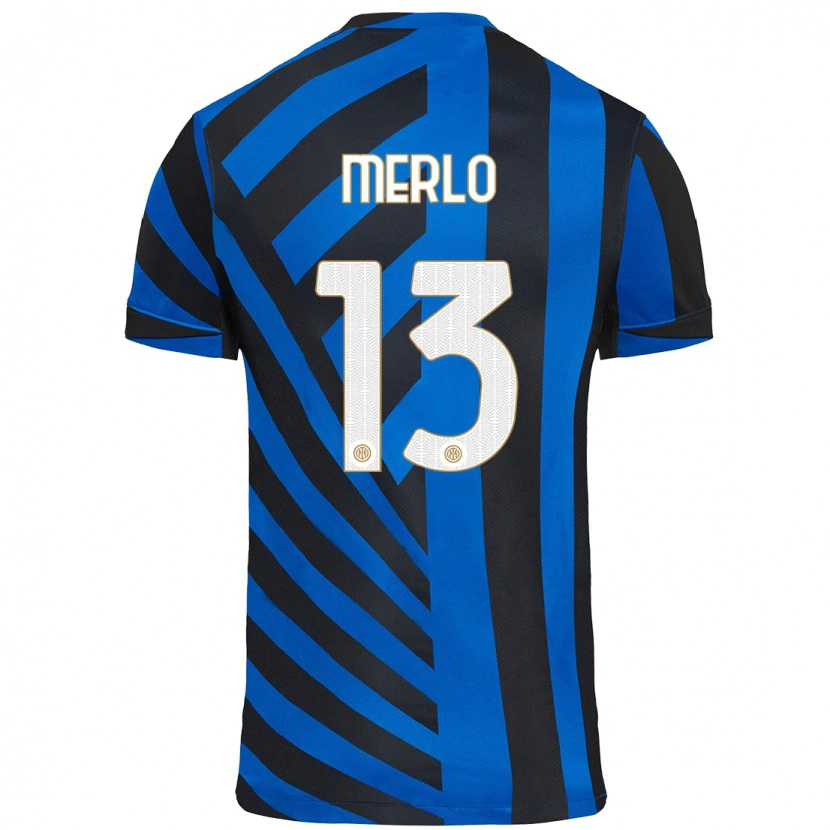 Danxen Kid Beatrice Merlo #13 Blue Black Home Jersey 2024/25 T-Shirt