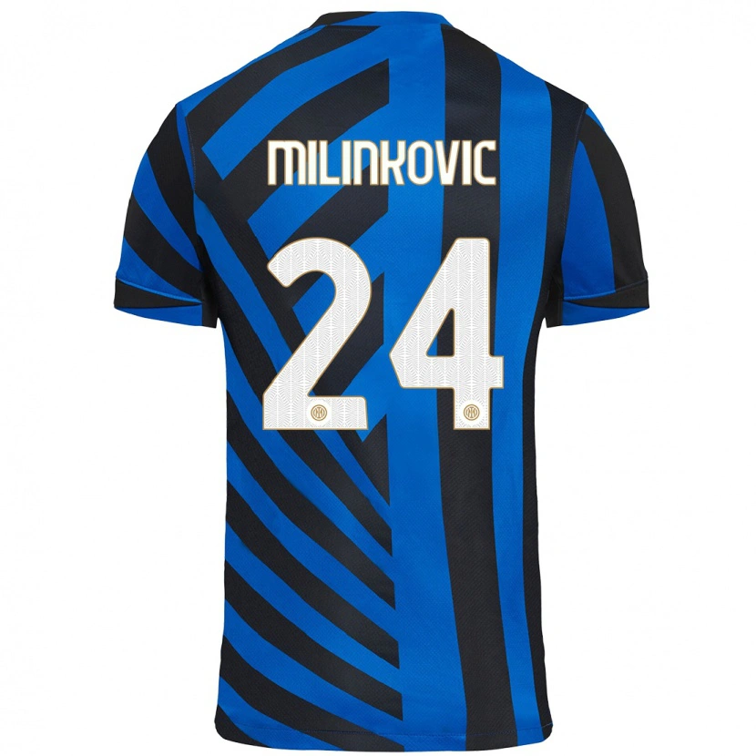 Danxen Kid Marija Milinković #24 Blue Black Home Jersey 2024/25 T-Shirt