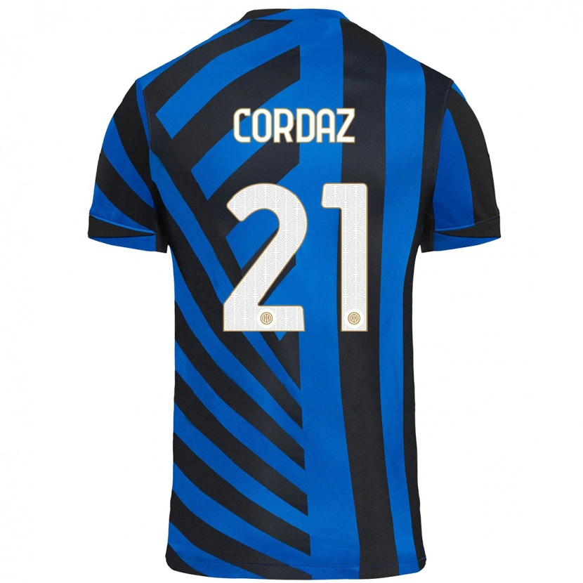 Danxen Kid Alex Cordaz #21 Blue Black Home Jersey 2024/25 T-Shirt