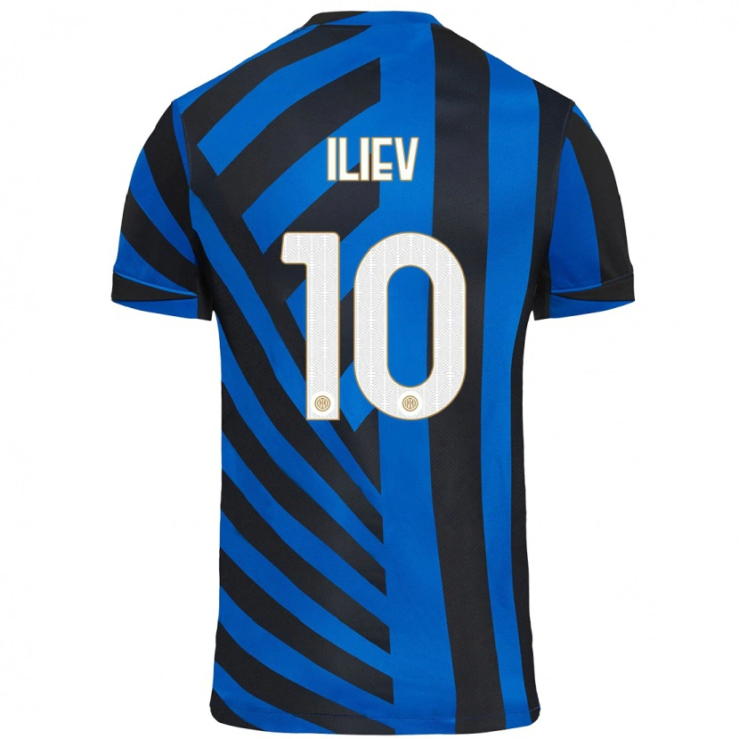 Danxen Kid Nikola Iliev #10 Blue Black Home Jersey 2024/25 T-Shirt