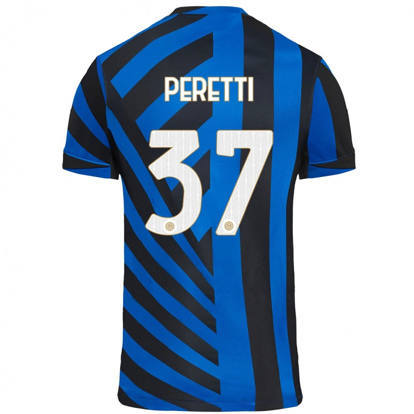 Danxen Kid Lorenzo Peretti #37 Blue Black Home Jersey 2024/25 T-Shirt