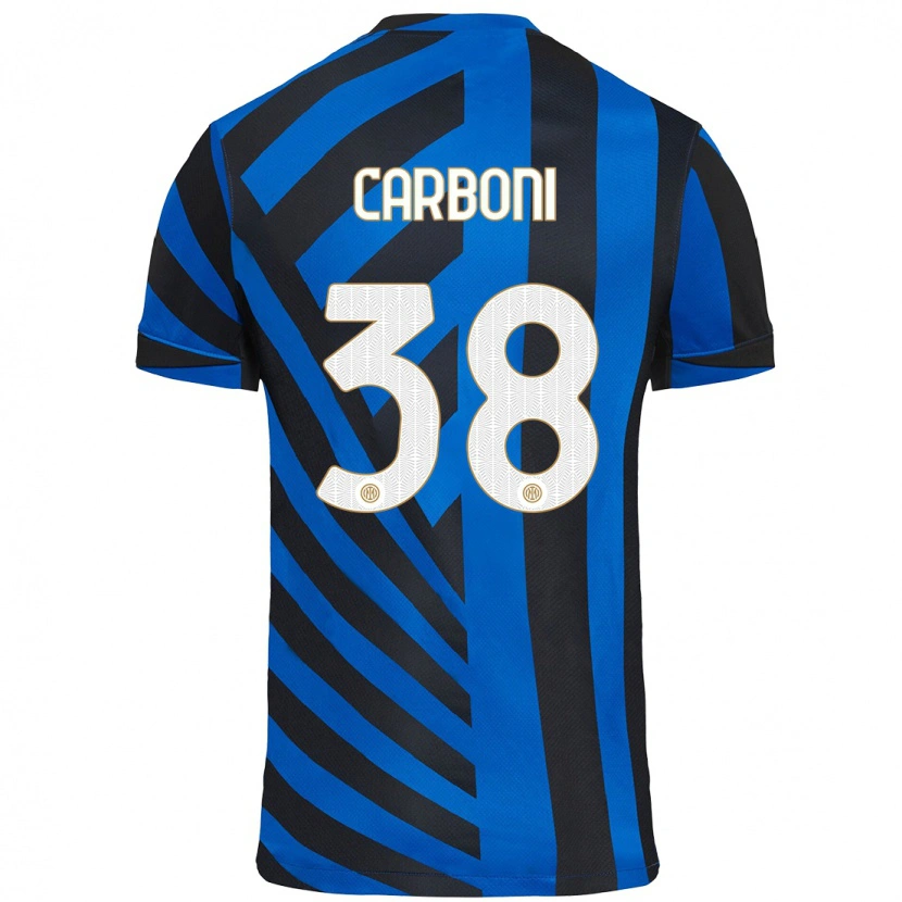 Danxen Kid Valentin Carboni #38 Blue Black Home Jersey 2024/25 T-Shirt