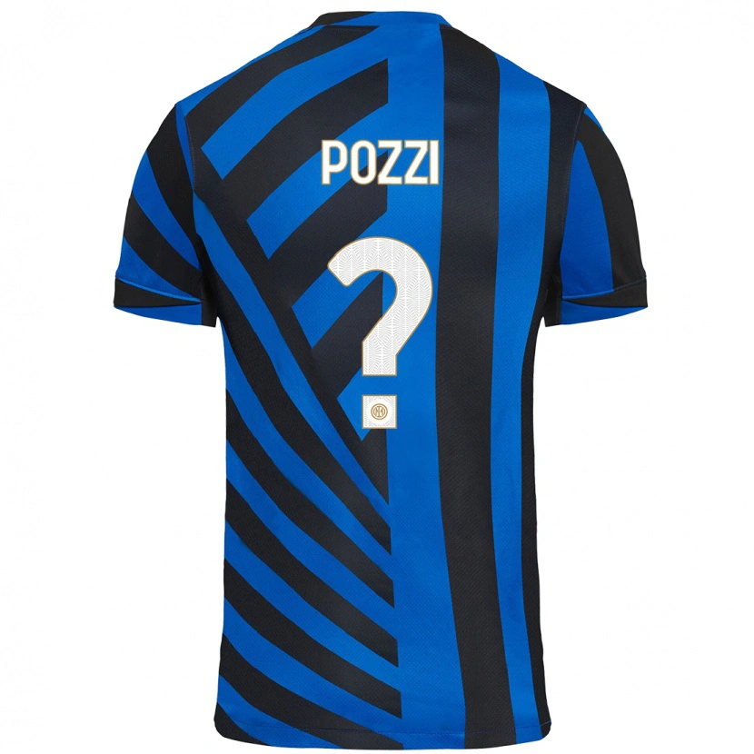 Danxen Kid Andrea Pozzi #0 Blue Black Home Jersey 2024/25 T-Shirt