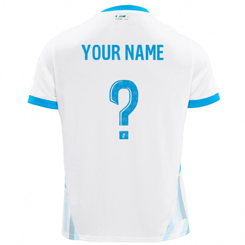 Danxen Kid Your Name #0 White Sky Blue Home Jersey 2024/25 T-Shirt