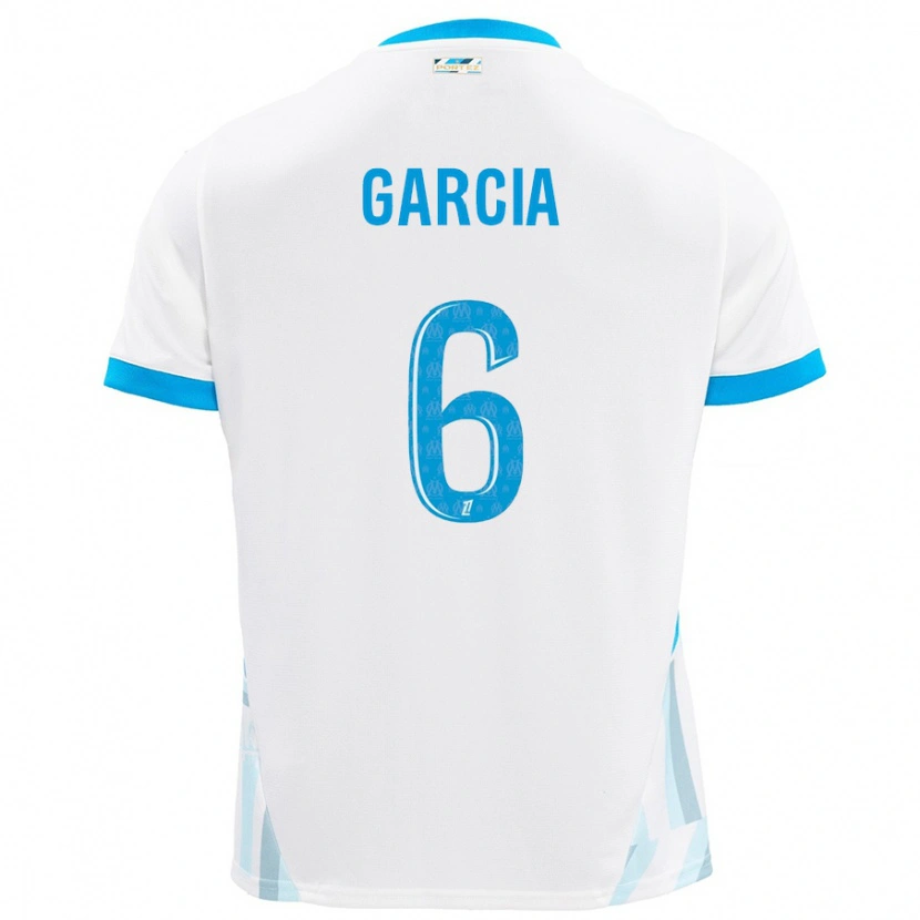 Danxen Kid Ulisses Garcia #6 White Sky Blue Home Jersey 2024/25 T-Shirt