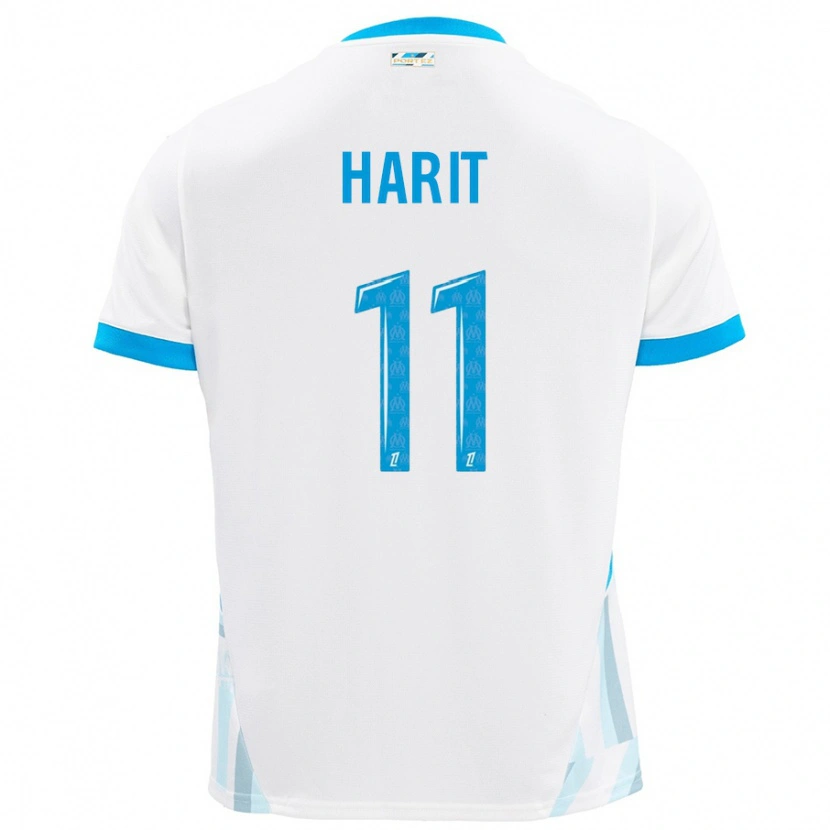 Danxen Kid Amine Harit #11 White Sky Blue Home Jersey 2024/25 T-Shirt