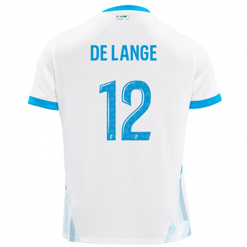 Danxen Kid Jeffrey De Lange #12 White Sky Blue Home Jersey 2024/25 T-Shirt