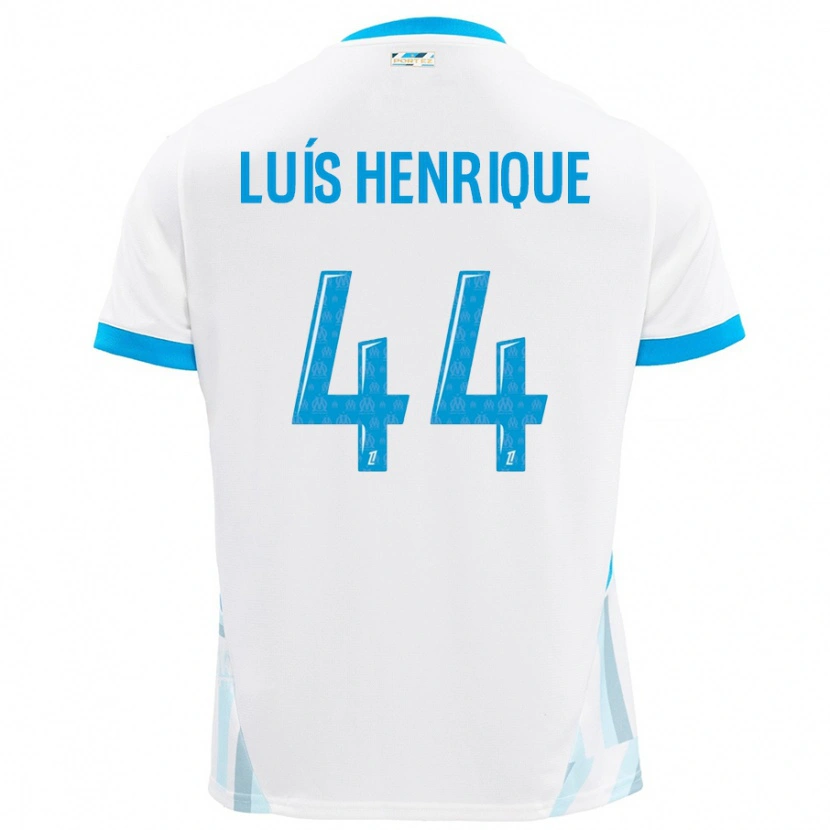 Danxen Kid Luis Henrique #44 White Sky Blue Home Jersey 2024/25 T-Shirt