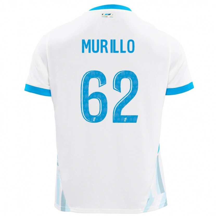 Danxen Kid Amir Murillo #62 White Sky Blue Home Jersey 2024/25 T-Shirt