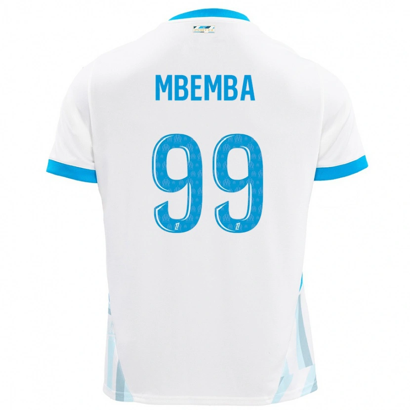 Danxen Kid Chancel Mbemba #99 White Sky Blue Home Jersey 2024/25 T-Shirt