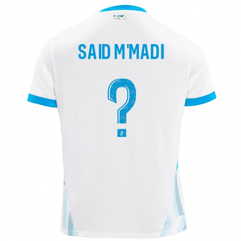 Danxen Kid Yakine Said M'madi #0 White Sky Blue Home Jersey 2024/25 T-Shirt