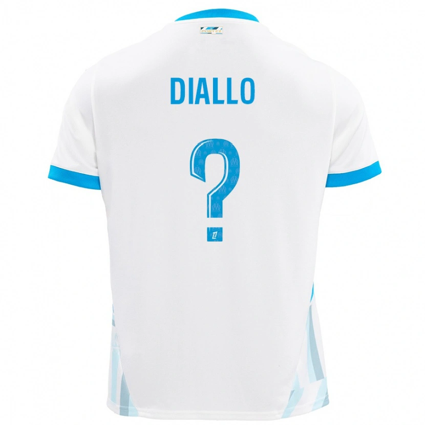 Danxen Kid Mouhamed Diallo #0 White Sky Blue Home Jersey 2024/25 T-Shirt