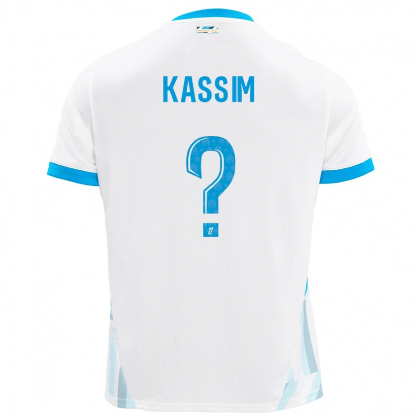 Danxen Kid Kassim Abdallah #0 White Sky Blue Home Jersey 2024/25 T-Shirt